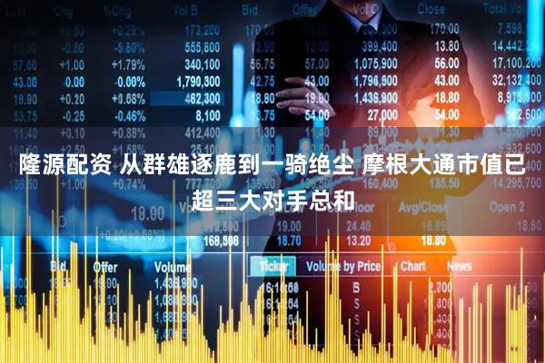 隆源配资 从群雄逐鹿到一骑绝尘 摩根大通市值已超三大对手总和