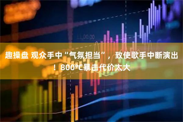 趣操盘 观众手中“气氛担当”，致使歌手中断演出！800℃暴击代价太大