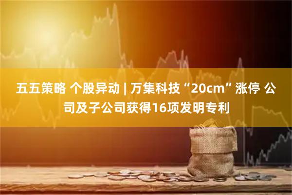 五五策略 个股异动 | 万集科技“20cm”涨停 公司及子公司获得16项发明专利